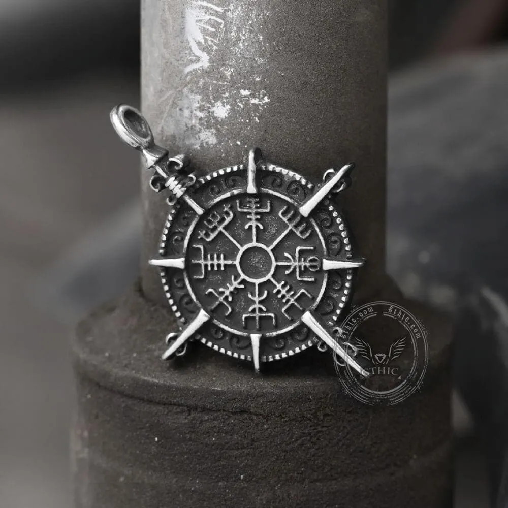 Viking Compass Vegvisir Stainless Steel Pendant sold by GTHIC product image thumbnail 2