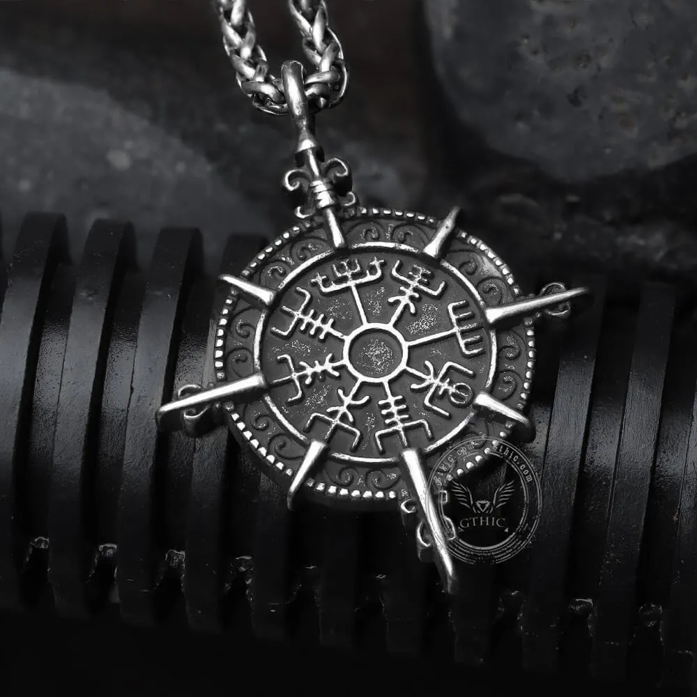 Viking Compass Vegvisir Stainless Steel Pendant sold by GTHIC product image thumbnail 4