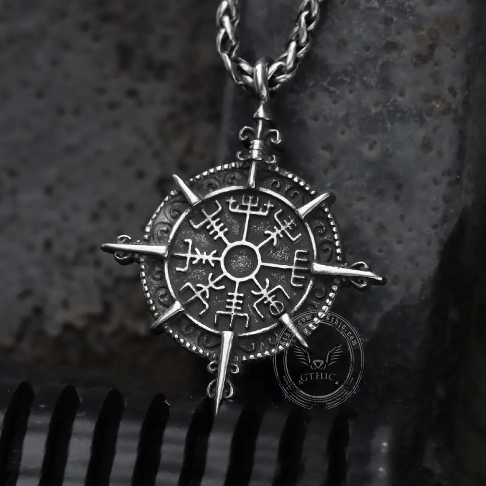Viking Compass Vegvisir Stainless Steel Pendant sold by GTHIC product image thumbnail 3