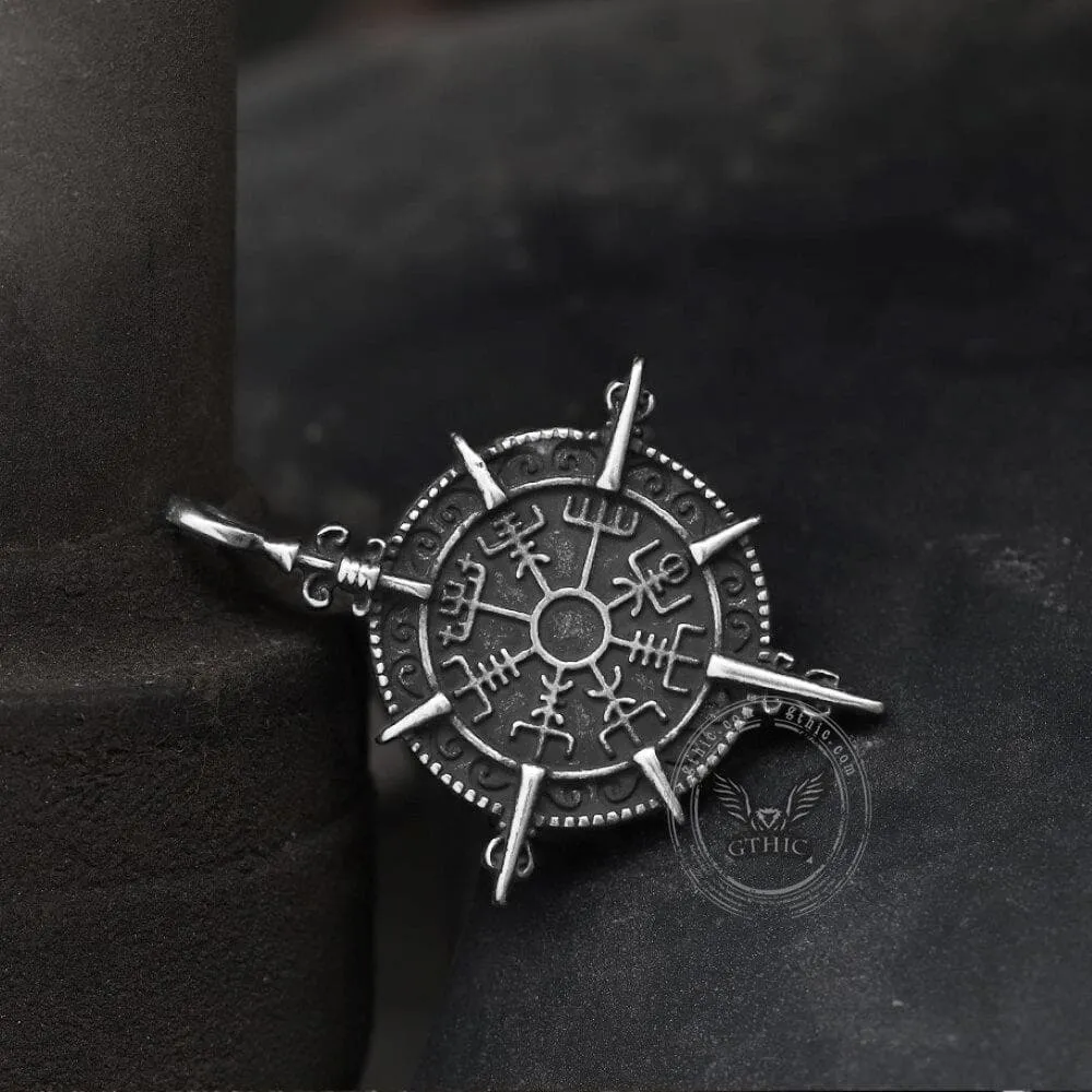 Viking Compass Vegvisir Stainless Steel Pendant sold by GTHIC product image thumbnail 5