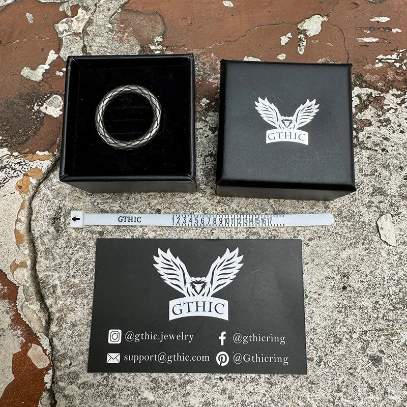 Vintage Snake Scales Stainless Steel Ring sold by GTHIC product image thumbnail 5