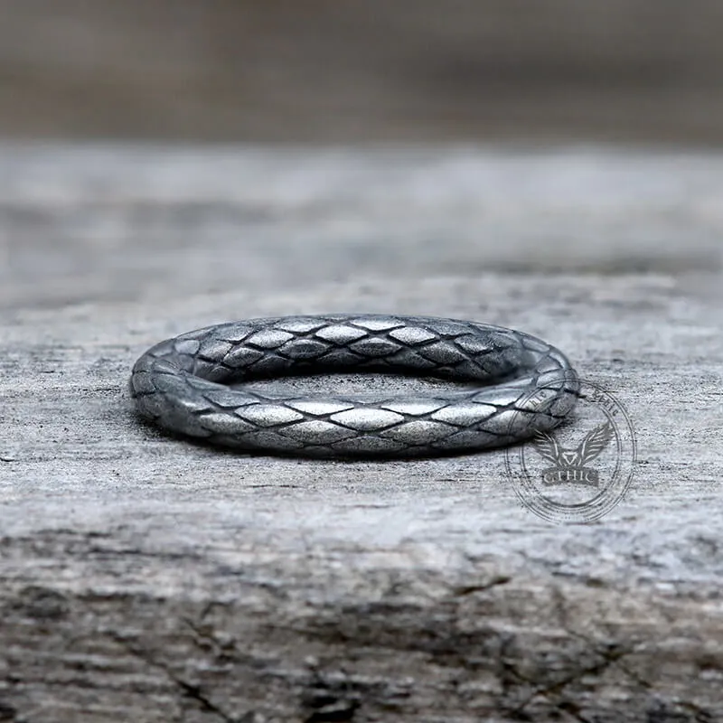 Vintage Snake Scales Stainless Steel Ring sold by GTHIC product image thumbnail 3