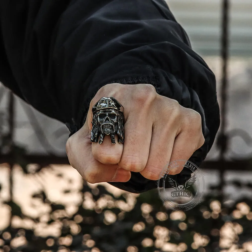 Pirate Captain Stainless Steel Skull Ring sold by GTHIC product image thumbnail 2