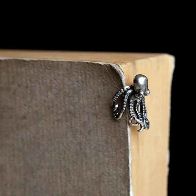Punk Octopus Sterling Silver Ear Cuff sold by GTHIC
