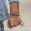 Gothic Skull Head Link Stainless Steel Bracelet sold by GTHIC
