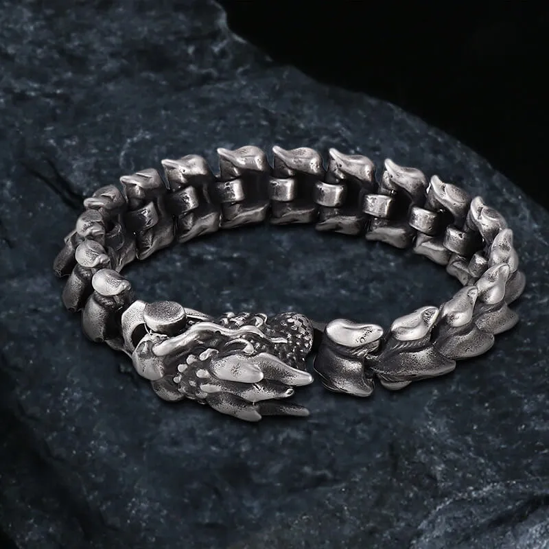 Domineering Dragon Stainless Steel Men's Bracelet sold by GTHIC