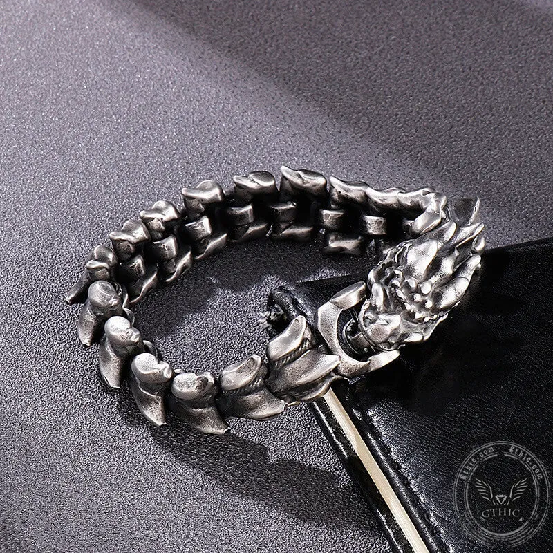 Domineering Dragon Stainless Steel Men's Bracelet sold by GTHIC product image thumbnail 5