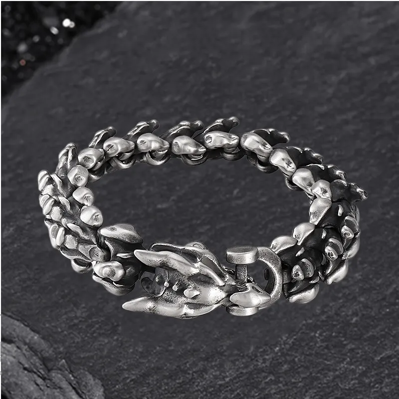 Domineering Dragon Stainless Steel Men's Bracelet sold by GTHIC product image thumbnail 4