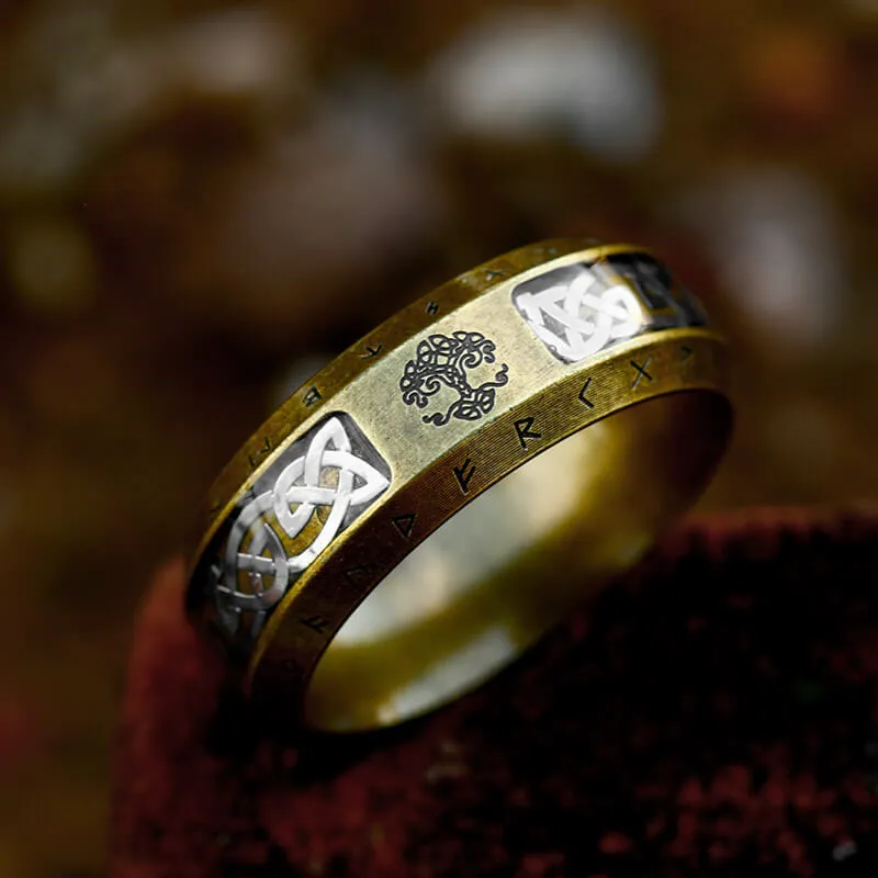 Tree Of Life Knot Stainless Steel Viking Band Ring sold by GTHIC product image thumbnail 5