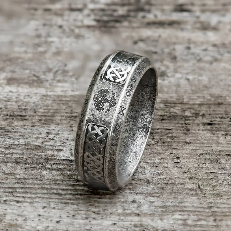 Tree Of Life Knot Stainless Steel Viking Band Ring sold by GTHIC product image thumbnail 4