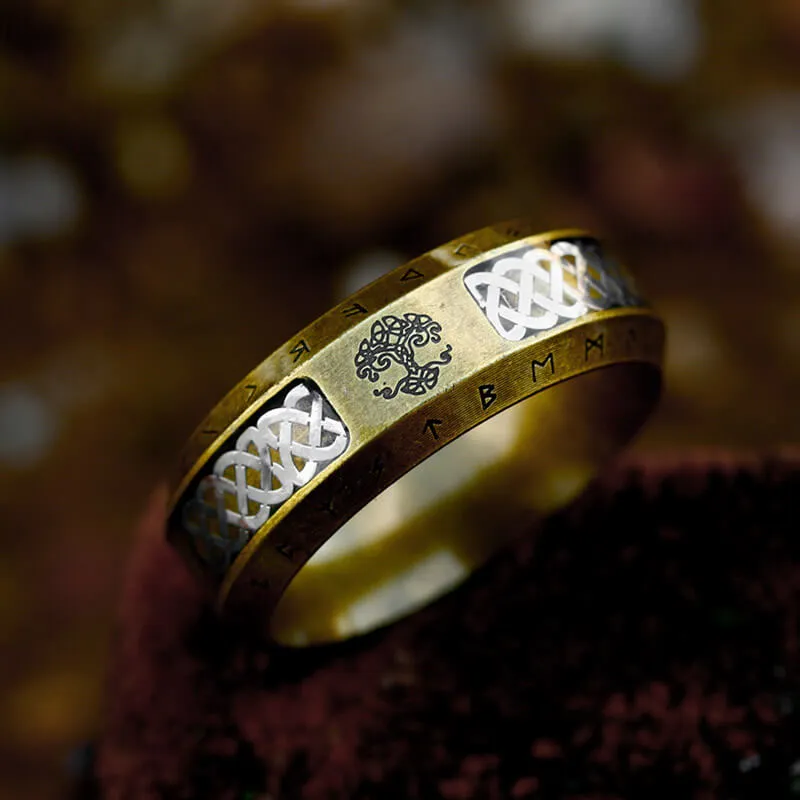 Tree Of Life Knot Stainless Steel Viking Band Ring sold by GTHIC product image thumbnail 3