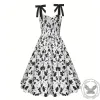 Black Rose Print Sleeveless Dress sold by GTHIC