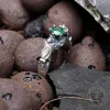 Gothic Bat Diopside Sterling Silver Ring sold by GTHIC