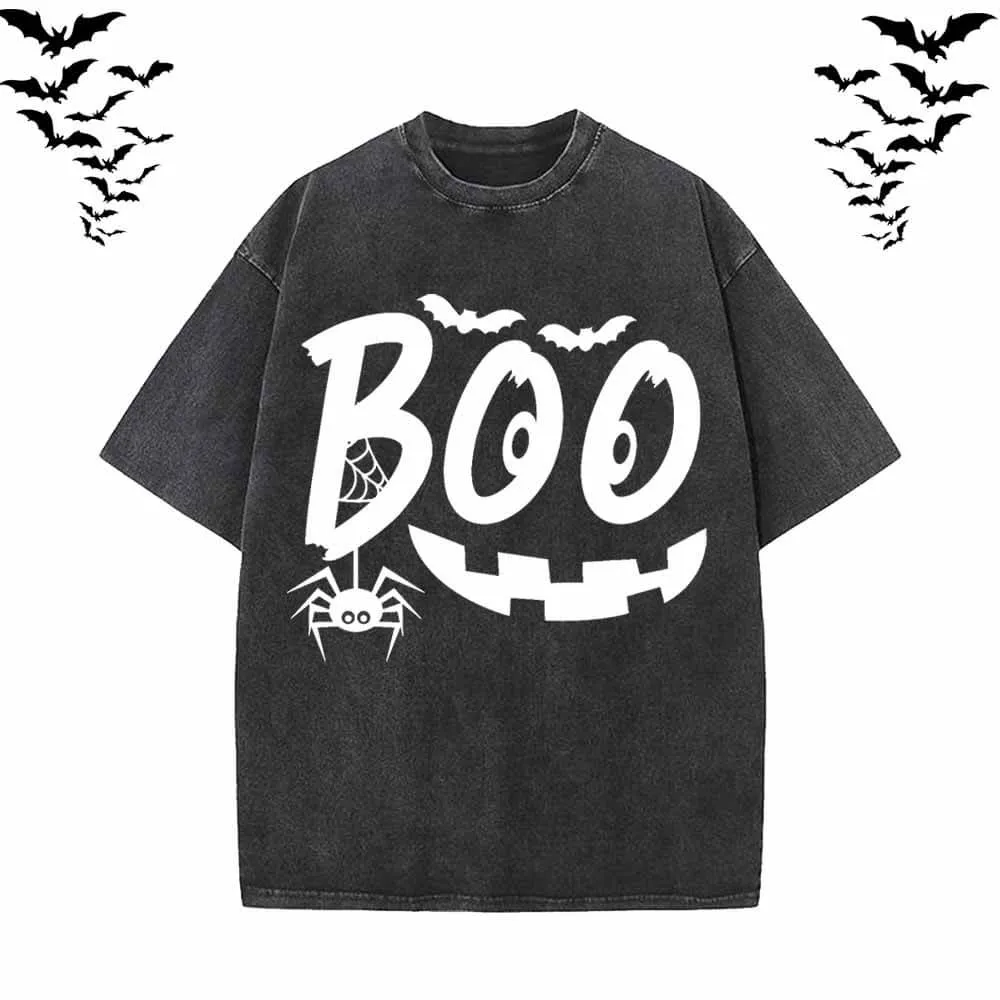 Halloween Spooky Boo Vintage Washed T-shirt sold by GTHIC