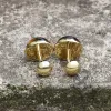 Tiger’s Eye Brass Gemstone Cufflinks sold by GTHIC