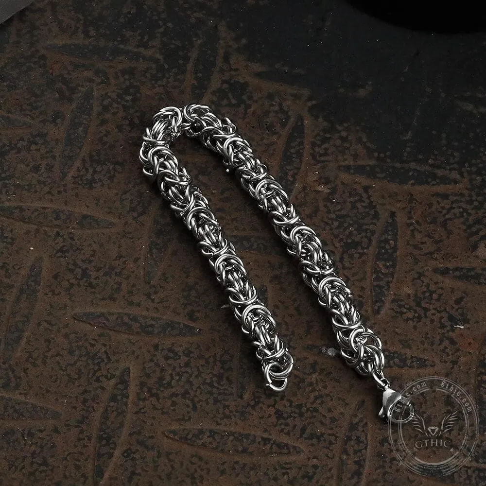 Classic Byzantine Chain Stainless Steel Bracelet sold by GTHIC product image thumbnail 3