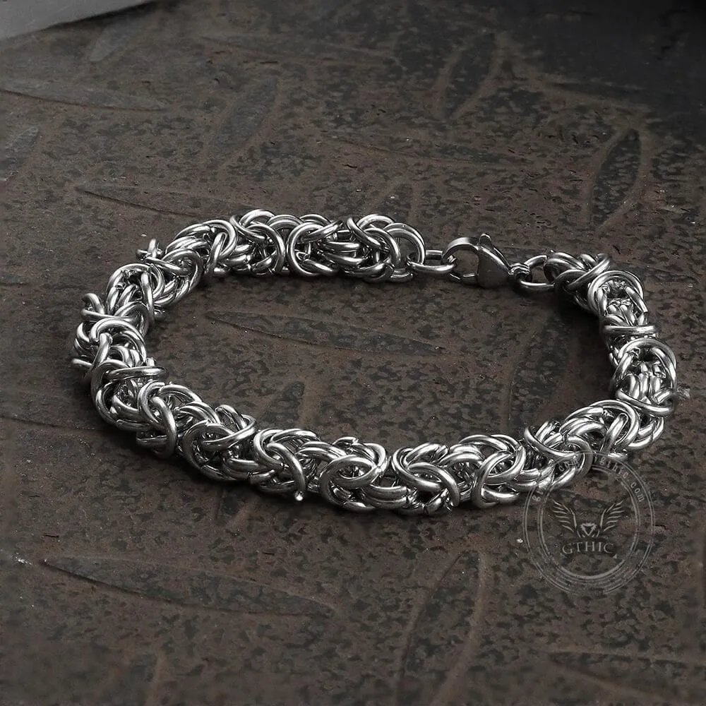 Classic Byzantine Chain Stainless Steel Bracelet sold by GTHIC product image thumbnail 4
