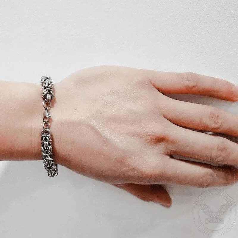 Classic Byzantine Chain Stainless Steel Bracelet sold by GTHIC product image thumbnail 2