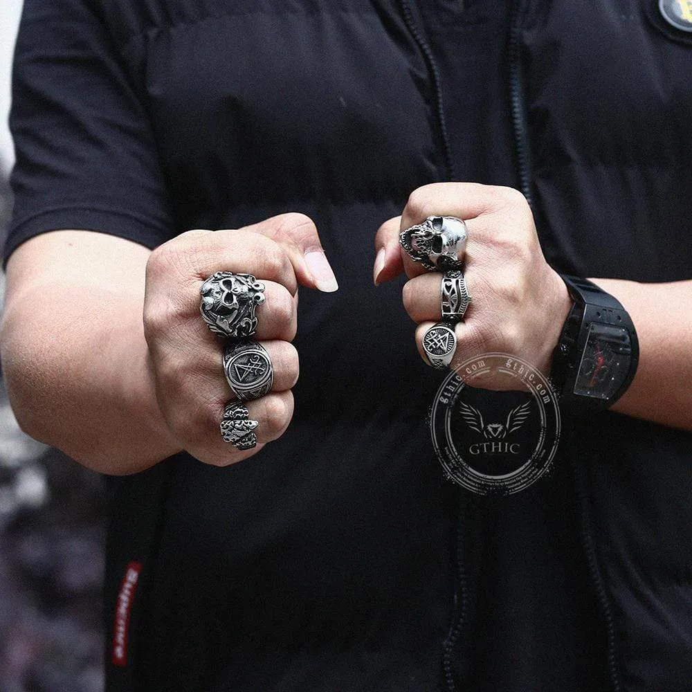 Egyptian Eye of Ra Ankh Stainless Steel Egypt Ring sold by GTHIC product image thumbnail 5