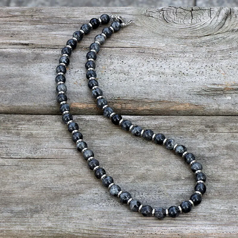 Men’s Vintage Stone Beaded Necklace sold by GTHIC