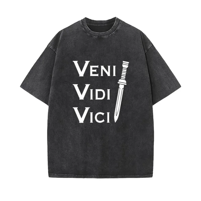 Vintage Veni Vidi Vici Washed T-shirt made by GTHIC