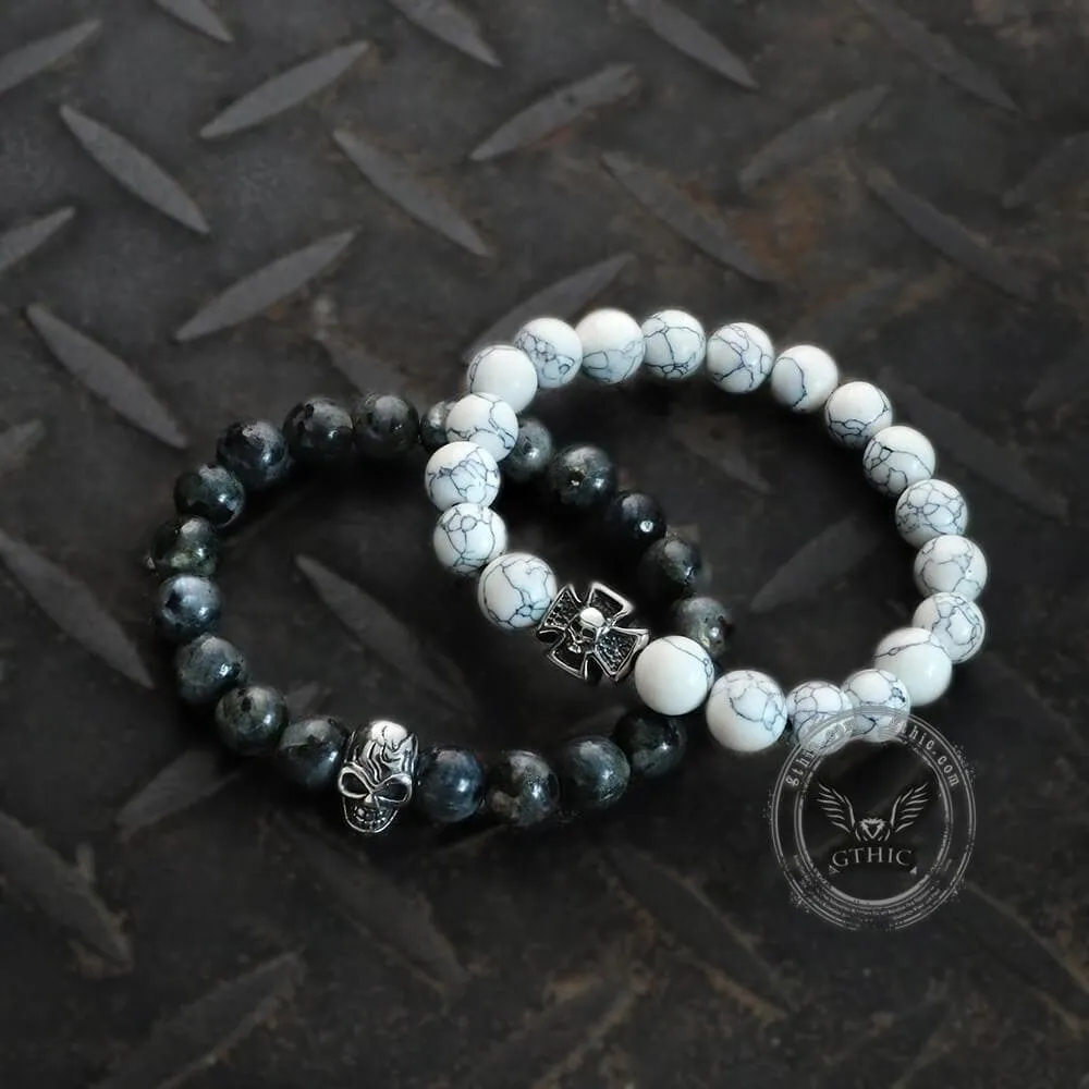 Cross Skull Turquoise Stainless Steel Bracelet sold by GTHIC product image thumbnail 5
