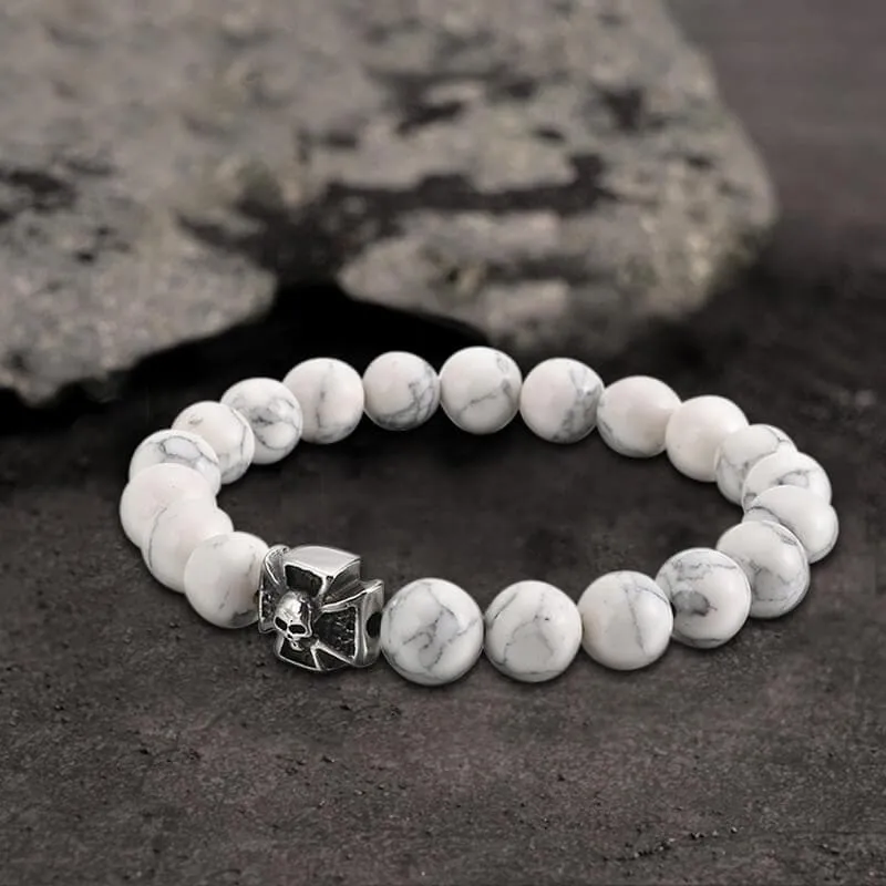 Cross Skull Turquoise Stainless Steel Bracelet sold by GTHIC product image thumbnail 4