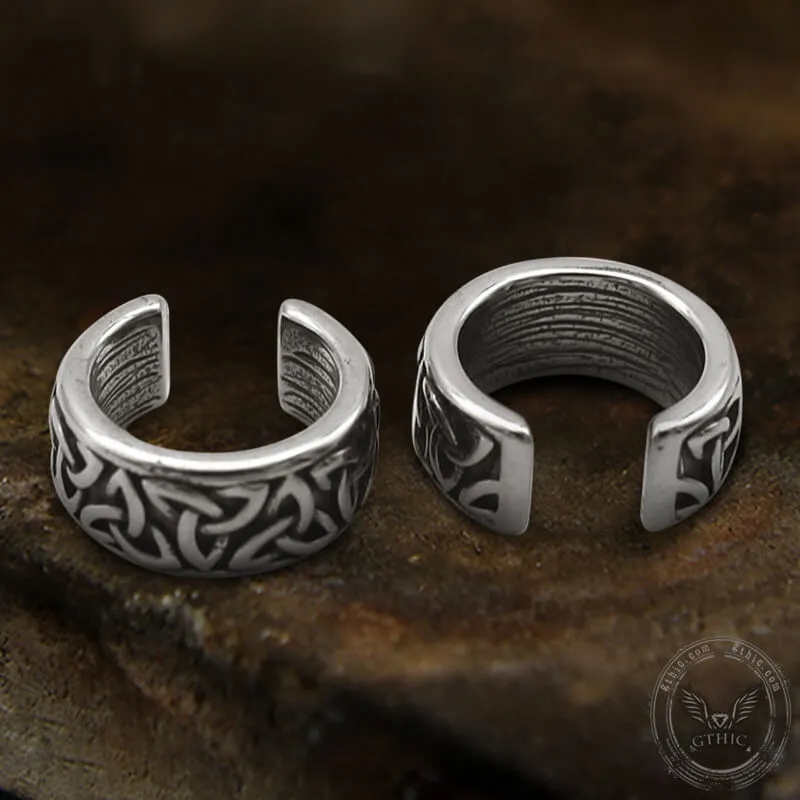 Celtic Knot Stainless Steel Viking Ear Cuffs sold by GTHIC product image thumbnail 4