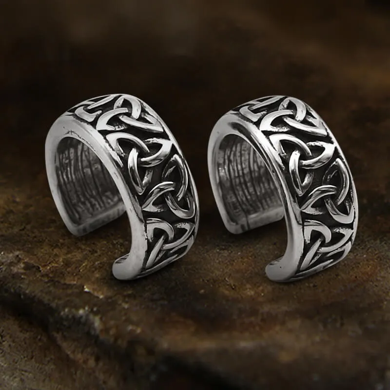 Celtic Knot Stainless Steel Viking Ear Cuffs sold by GTHIC