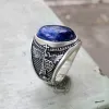 Lapis Lazuli Archangel Michael Sterling Silver Gemstone Ring sold by GTHIC