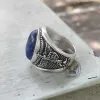 Lapis Lazuli Archangel Michael Sterling Silver Gemstone Ring sold by GTHIC