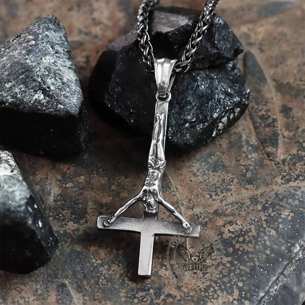 Cross of Saint Peter Stainless Steel Pendant sold by GTHIC product image thumbnail 4