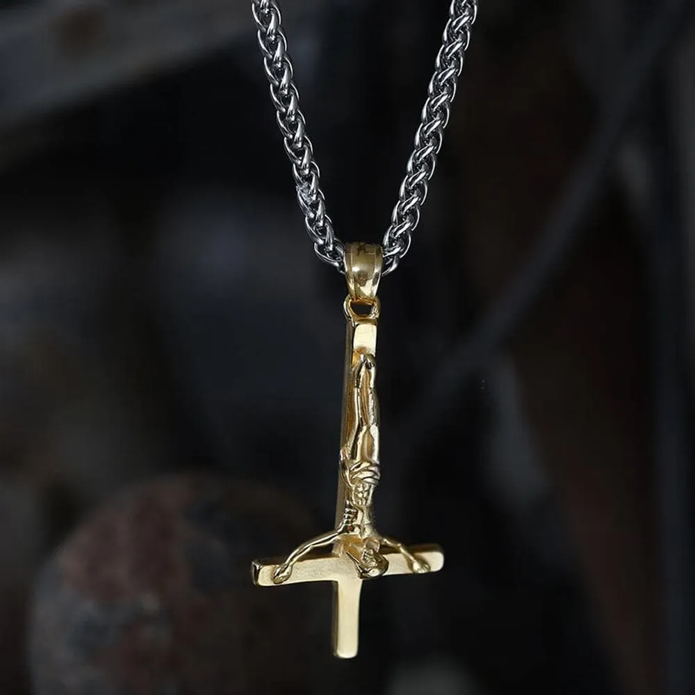 Cross of Saint Peter Stainless Steel Pendant sold by GTHIC product image thumbnail 3