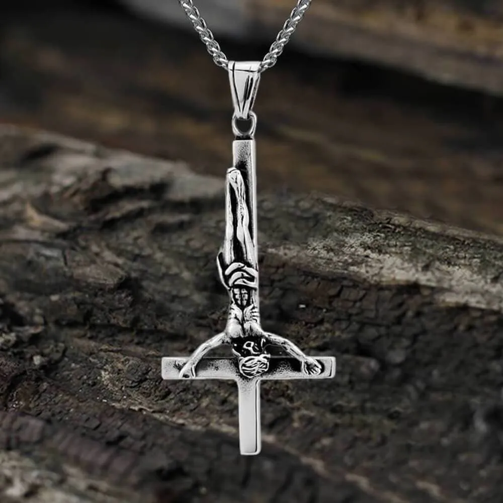 Cross of Saint Peter Stainless Steel Pendant sold by GTHIC