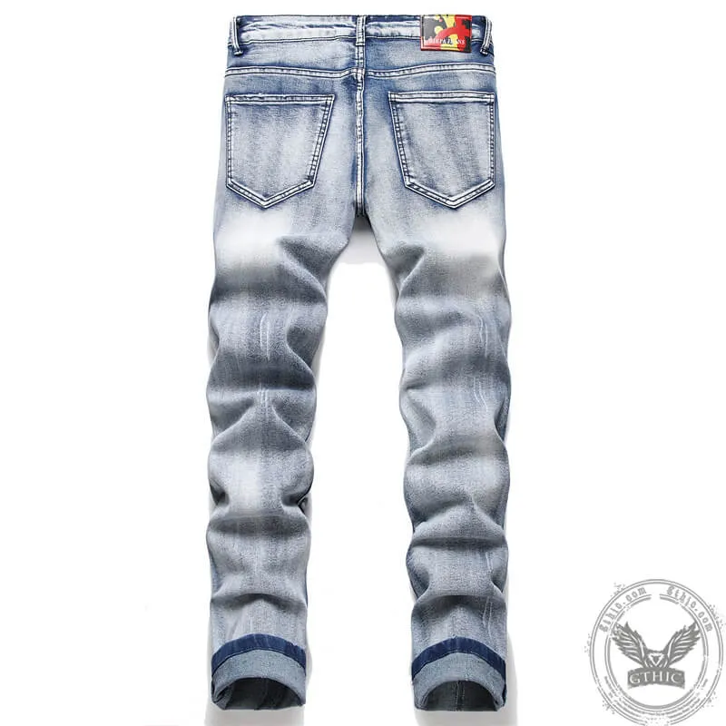 Chaos Skull Print Cotton Punk Pants sold by GTHIC product image thumbnail 2