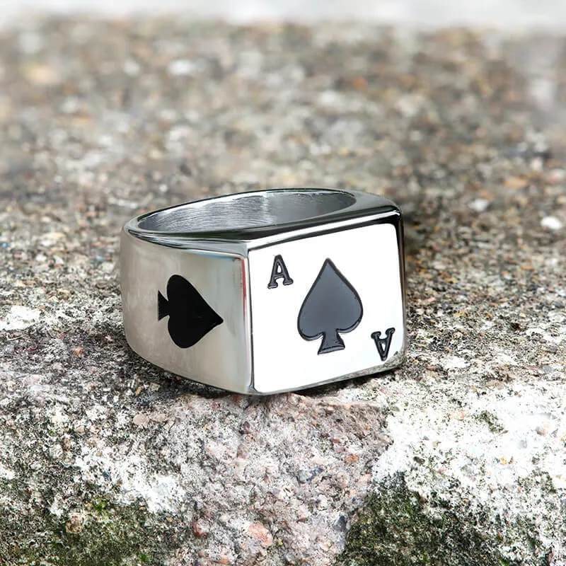 Poker Card Stainless Steel Ring sold by GTHIC product image thumbnail 3