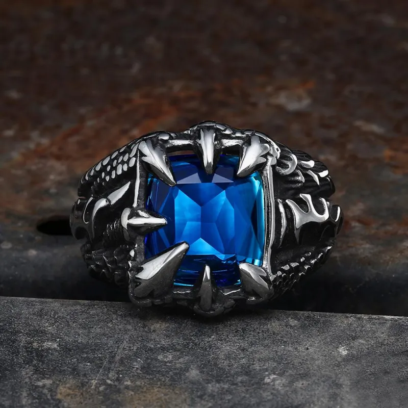Cool Dragon Claw Stainless Steel CZ Ring sold by GTHIC