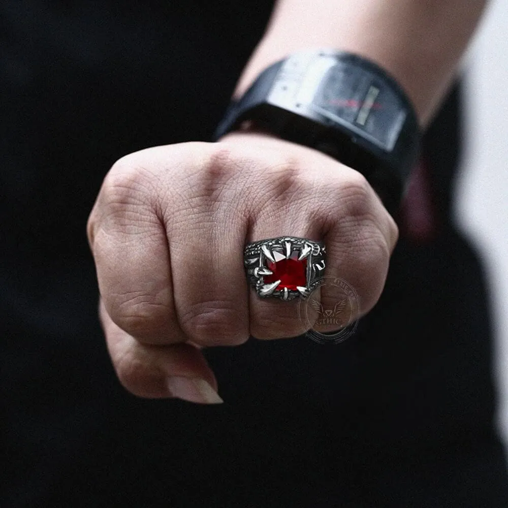 Cool Dragon Claw Stainless Steel CZ Ring sold by GTHIC product image thumbnail 2