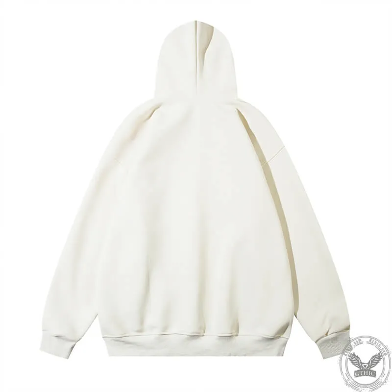 Cartoon Line Characters Print Pullover Hoodie sold by GTHIC product image thumbnail 4