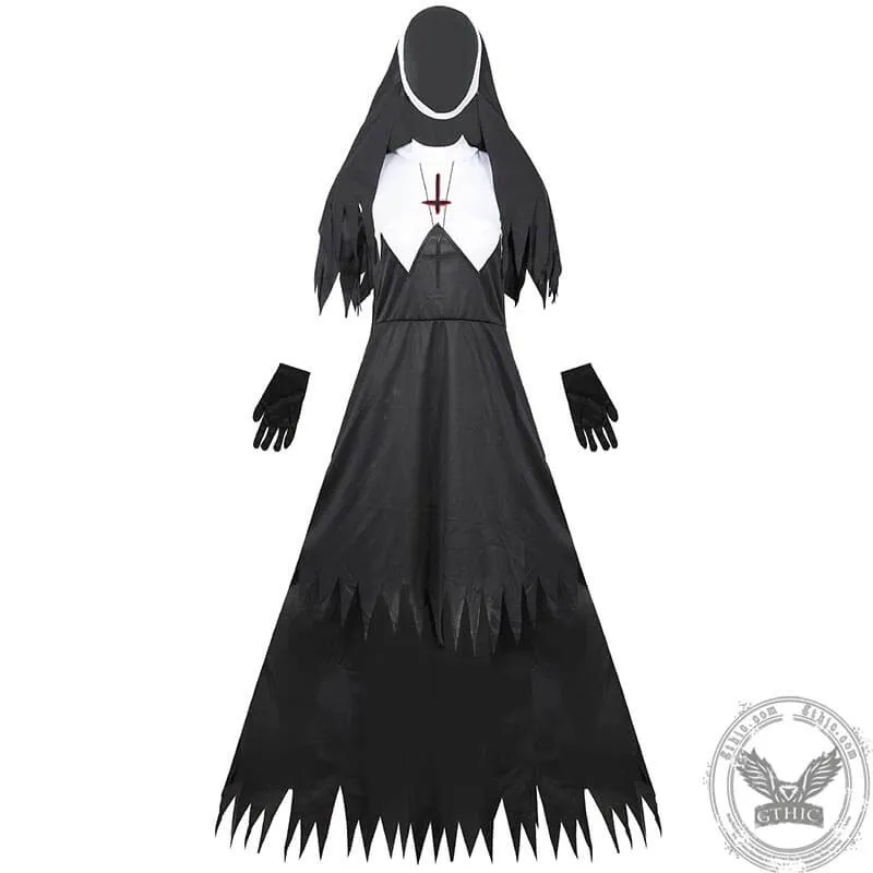 Zombie Nun Cosplay Halloween Costume sold by GTHIC product image thumbnail 2