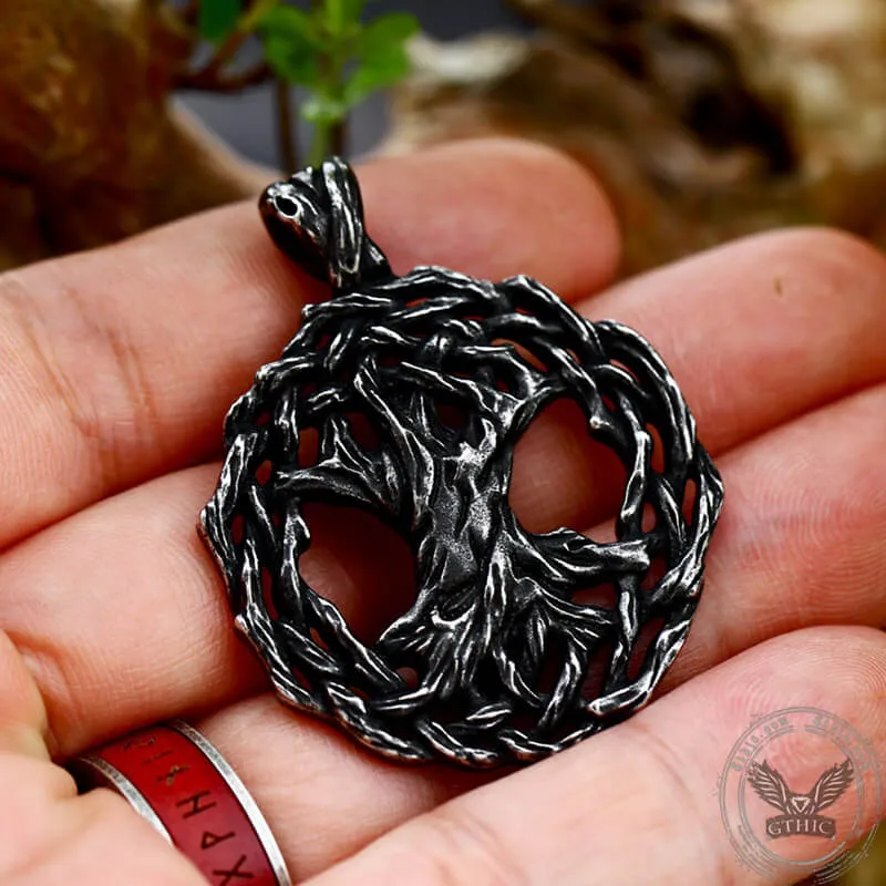 Tree Of Life Yggdrasil Stainless Steel Viking Pendant sold by GTHIC product image thumbnail 3