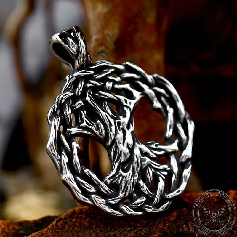 Tree Of Life Yggdrasil Stainless Steel Viking Pendant sold by GTHIC product image thumbnail 4