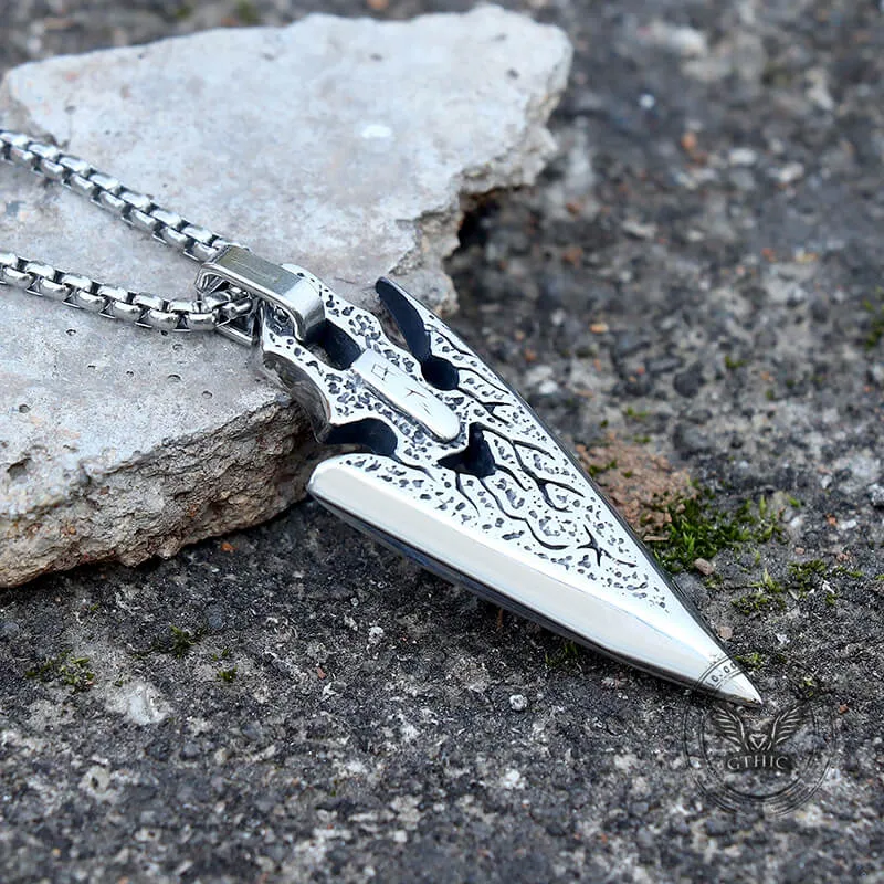 Spear Arrowhead Stainless Steel Pendant sold by GTHIC product image thumbnail 5