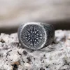 Simple Design Compass Stainless Steel Ring sold by GTHIC