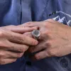 Simple Design Compass Stainless Steel Ring sold by GTHIC