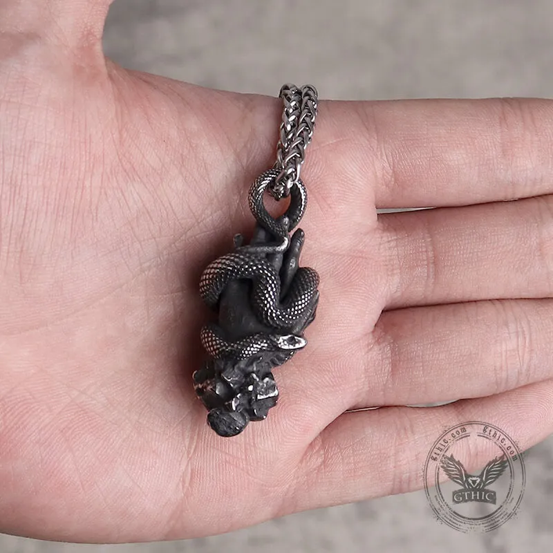 Snake Wrapped Fingers Stainless Steel Animal Pendant sold by GTHIC product image thumbnail 3