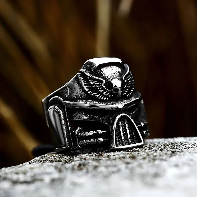 Punk Skull Wings Stainless Steel Ring sold by GTHIC product image thumbnail 4
