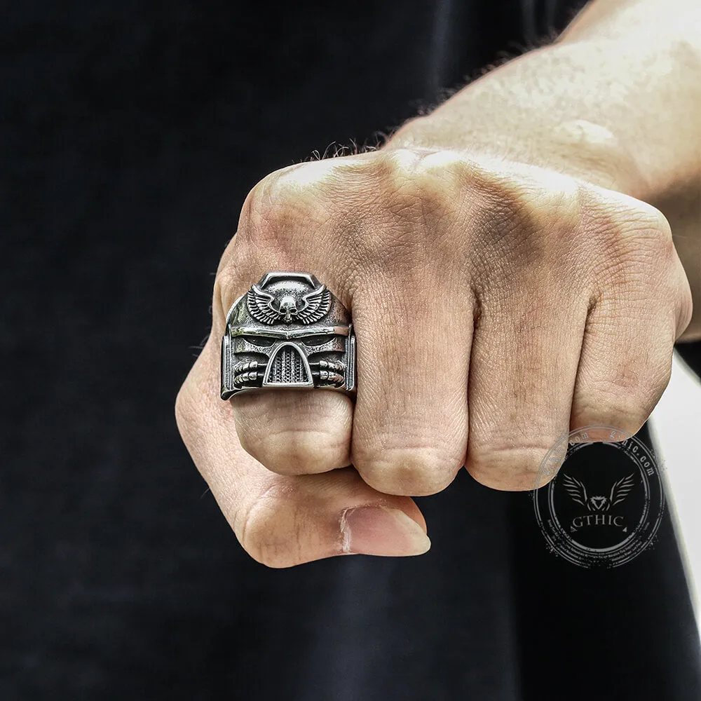 Punk Skull Wings Stainless Steel Ring sold by GTHIC product image thumbnail 2