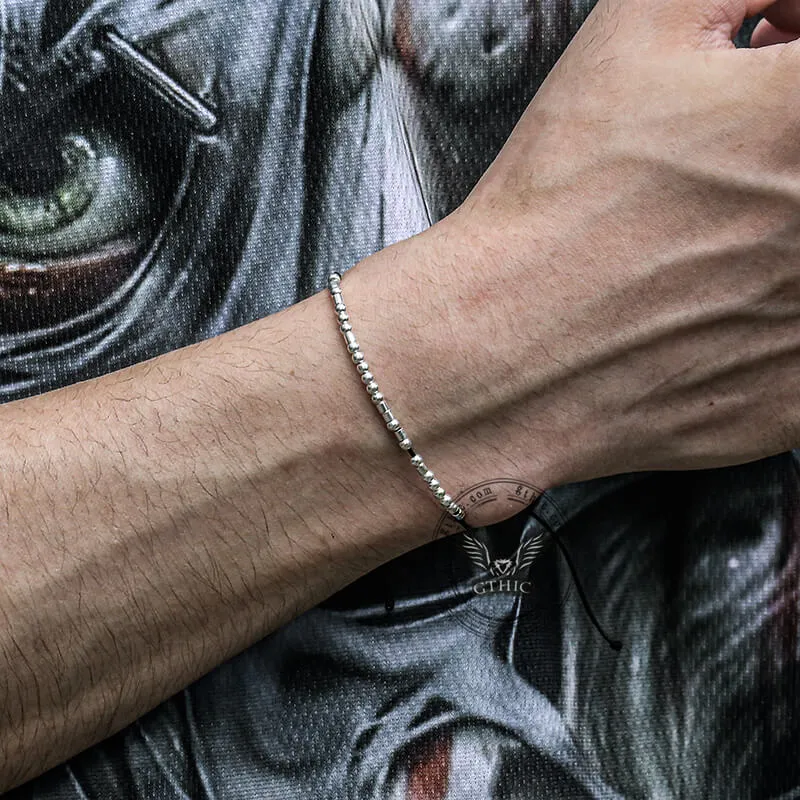 Never Give Up Morse Code Sterling Silver Bracelet sold by GTHIC product image thumbnail 2