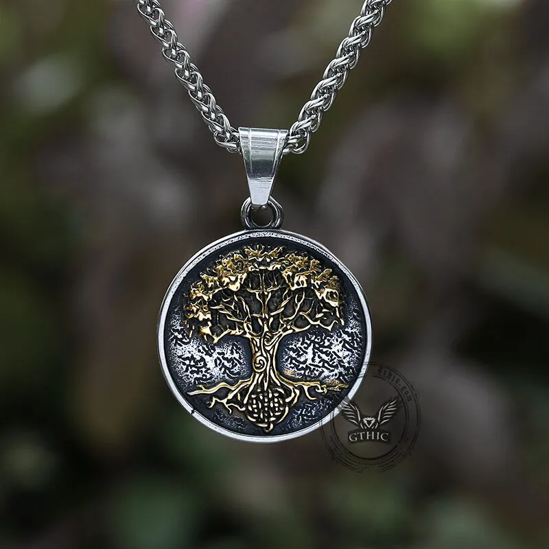 Viking Yggdrasil Tree of Life Stainless Steel Pendant sold by GTHIC product image thumbnail 5